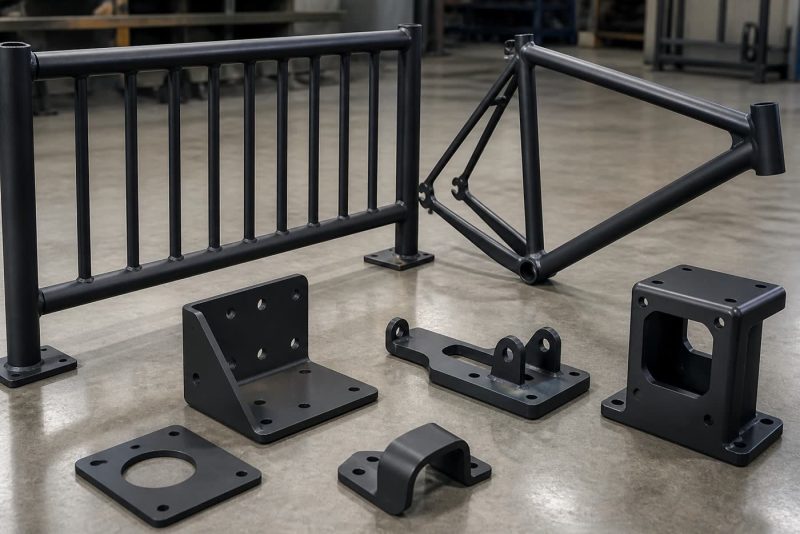 Pulverbeschichtete Motorrad- und Metallteile